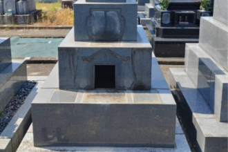 【墓清掃・クリーニング】一宮市対応｜愛西市 水垢・汚れ除去｜施工事例 Before