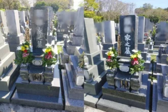 【墓石クリーニング・色入れ直し】一宮市対応｜名古屋市緑区｜水垢・苔除去＋文字補修｜施工事例