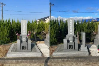 【墓誌新設】一宮市対応｜三重県四日市市｜戒名追加に備えた墓誌設置｜施工事例
