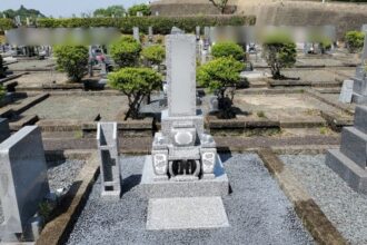 【新規墓石建立】一宮市対応｜知多市 知多墓園｜8寸3段墓石｜施工事例