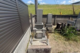 【追加戒名彫刻】一宮市対応|名古屋市東区 大幸寺墓地|既存墓石への戒名追加彫刻|施工事例