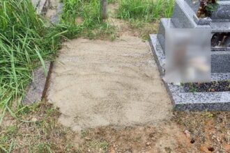 【墓じまい工事】一宮市対応|半田市 北部墓地|墓石解体・撤去工事|施工事例
