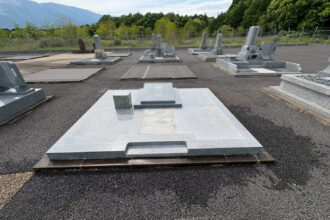 【墓石建替え工事】一宮市対応|三重県いなべ市 北勢町向平 向平霊園|和型墓石から洋型墓石へ|施工事例