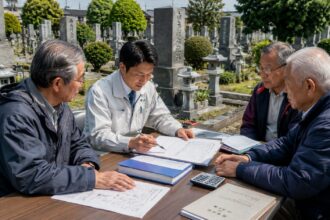 一宮市周辺の地域墓地で費用を抑えた墓地管理改善について相談する墓地管理委員